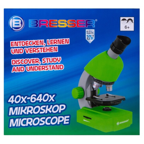 Микроскоп Bresser Junior 40–640x, розовый - фото 9