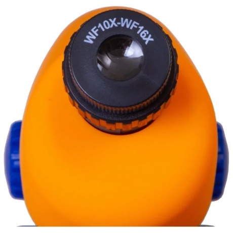 Микроскоп Bresser Junior 40–640x оранжевый с набором для опытов, в кейсе - фото 5
