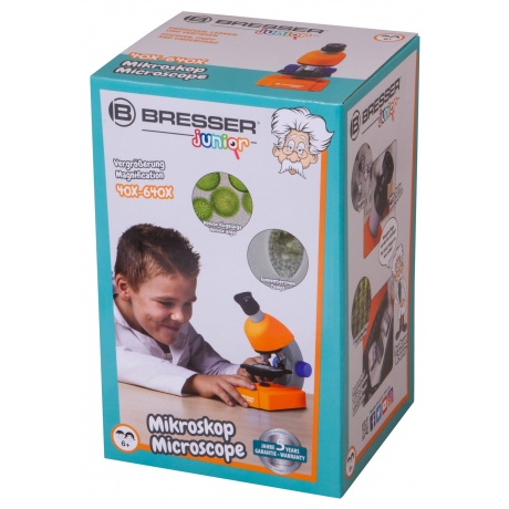 Микроскоп Bresser Junior 40–640x, оранжевый - фото 4