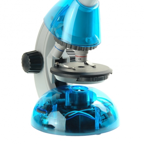 Микроскоп Микромед Атом 40x-640x (лазурь) - фото 5