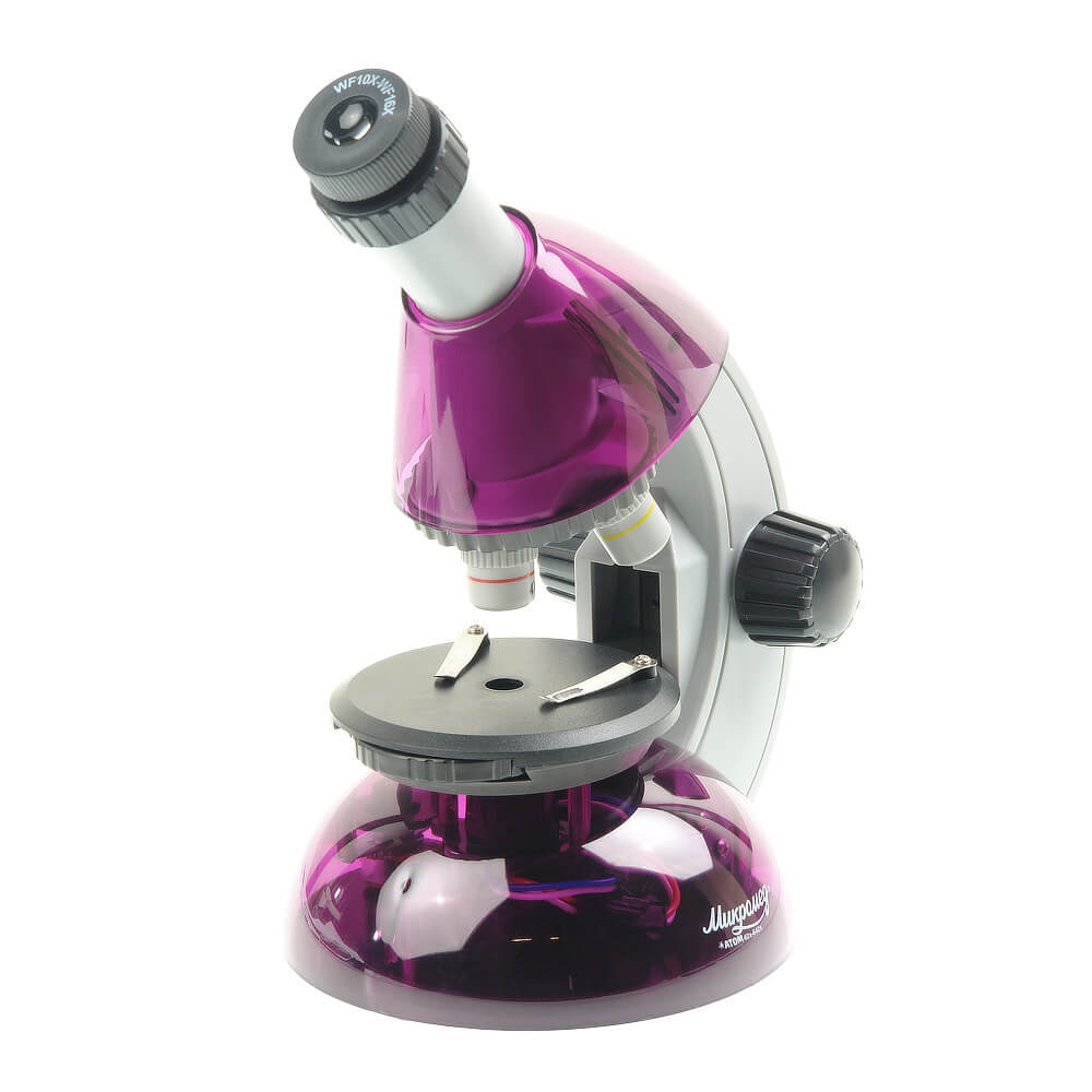 Микроскоп Микромед Атом 40x-640x (аметист) микроскоп микромед эврика 40x 320x fuchsia