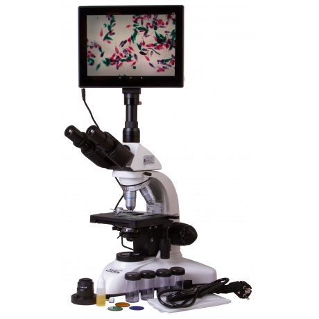 Микроскоп цифровой Levenhuk MED D25T LCD, тринокулярный - фото 2