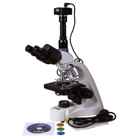 Микроскоп цифровой Levenhuk MED D10T, тринокулярный - фото 2