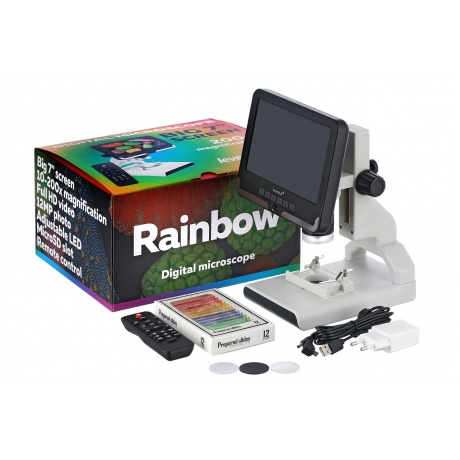 Микроскоп цифровой Levenhuk Rainbow DM700 LCD - фото 4