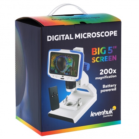 Микроскоп цифровой Levenhuk Rainbow DM500 LCD - фото 3