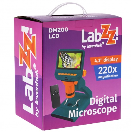 Микроскоп цифровой Levenhuk LabZZ DM200 LCD - фото 3