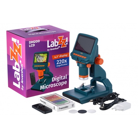 Микроскоп цифровой Levenhuk LabZZ DM200 LCD - фото 14