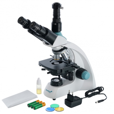 Микроскоп цифровой Levenhuk D400T, 3,1 Мпикс, тринокулярный - фото 2