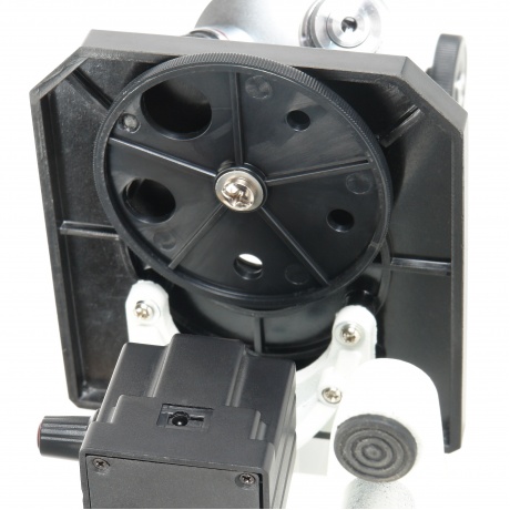 Микроскоп школьный Микромед Эврика 40х-640х (зеркало, LED) - фото 11