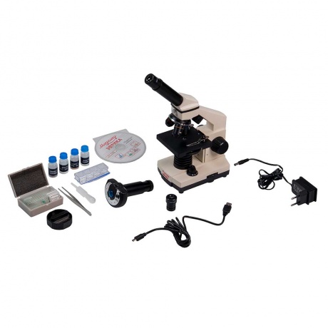 Микроскоп школьный Микромед Эврика 40х-1280х LCD цифровой - фото 1