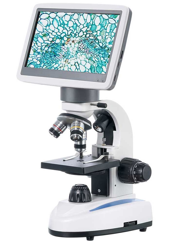 цена Микроскоп цифровой Levenhuk D85L LCD, монокулярный