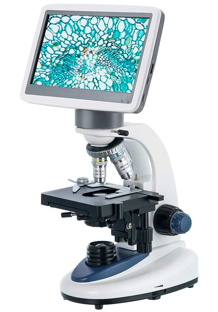 цена Микроскоп цифровой Levenhuk D95L LCD, монокулярный