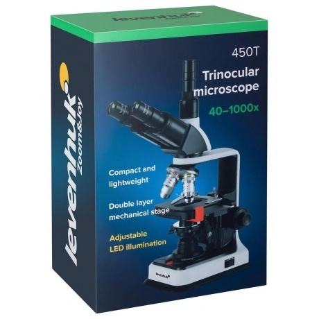 Микроскоп Levenhuk 450T, тринокулярный - фото 13
