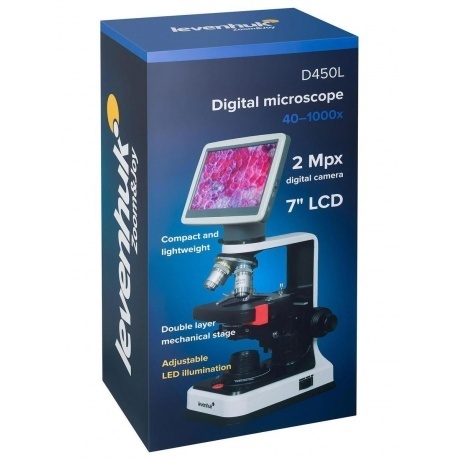 Микроскоп цифровой Levenhuk D450L LCD 7" - фото 13