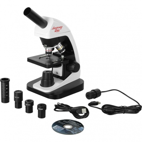 Микроскоп школьный Эврика 40х-1600х (вар. 3) цифровой - фото 25