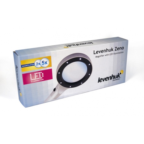 Лупа Levenhuk Zeno 400, 2/4x, 88/21 мм, 2 LED, металл - фото 2