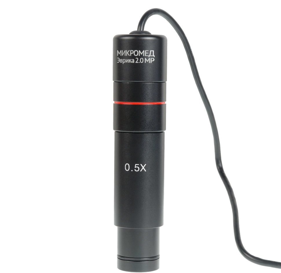 Видеоокуляр Микромед Эврика 2.0 MP объектив для микроскопа микромед 40х 0 65 160 0 17 м1