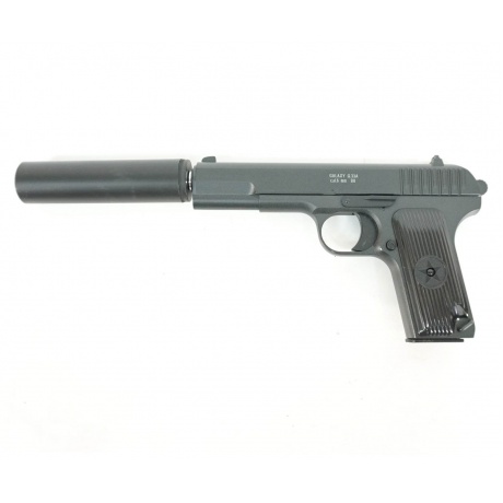 Страйкбольный пистолет с глушителем Galaxy G.33A TT - фото 1