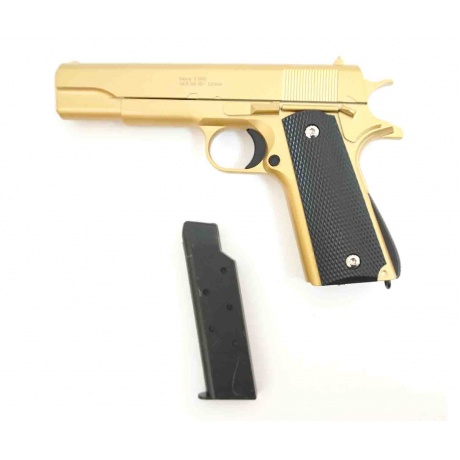 Страйкбольный пистолет Galaxy G.13GD Gold - фото 4