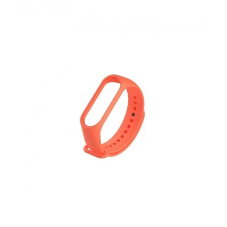 Силиконовый ремешок BoraSCO для Xiaomi Mi Band 3/4 оранжевый - фото 1
