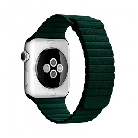 Ремешок Devia Elegant Leather Loop для Apple Watch 4 40mm - Forest Green - фото 2