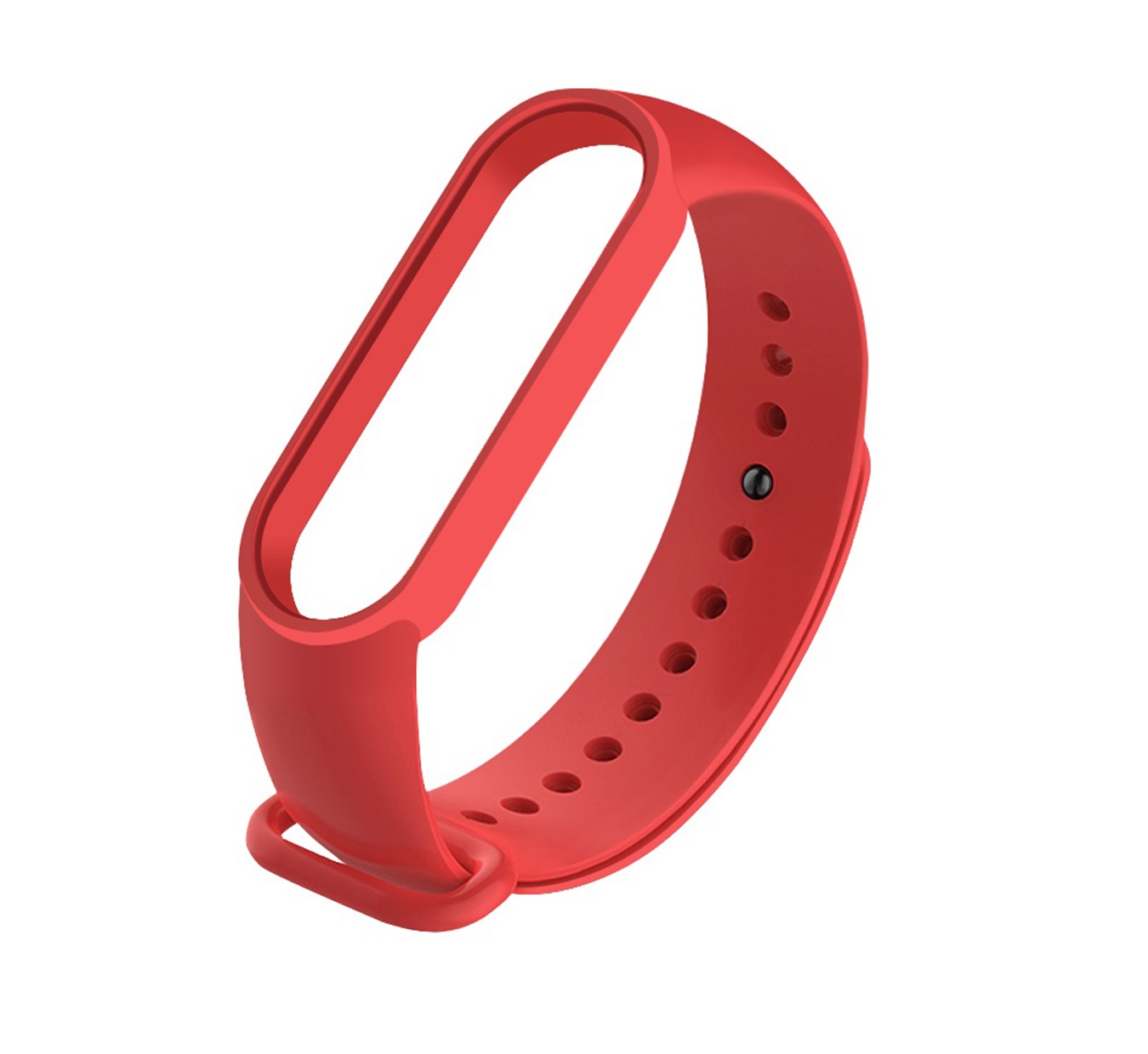 цена Ремешок BoraSCO для фитнес браслета Xiaomi Mi Band 5 красный