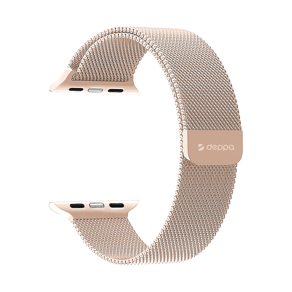 Ремешок Deppa Band Mesh для Apple Watch 38/40 mm нержавеющая сталь розовое золото - фото 1