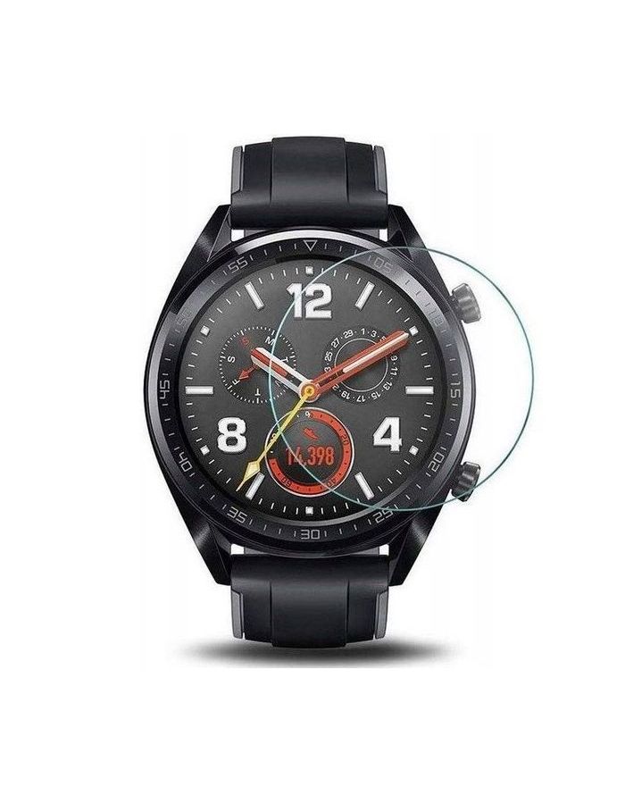Защитный экран Red Line для Huawei Watch GT - 46mm Tempered Glass УТ000020252 мягкий защитный чехол из тпу с полным покрытием экрана рамка для huawei watch fit smartband защитный бампер универсальный экран