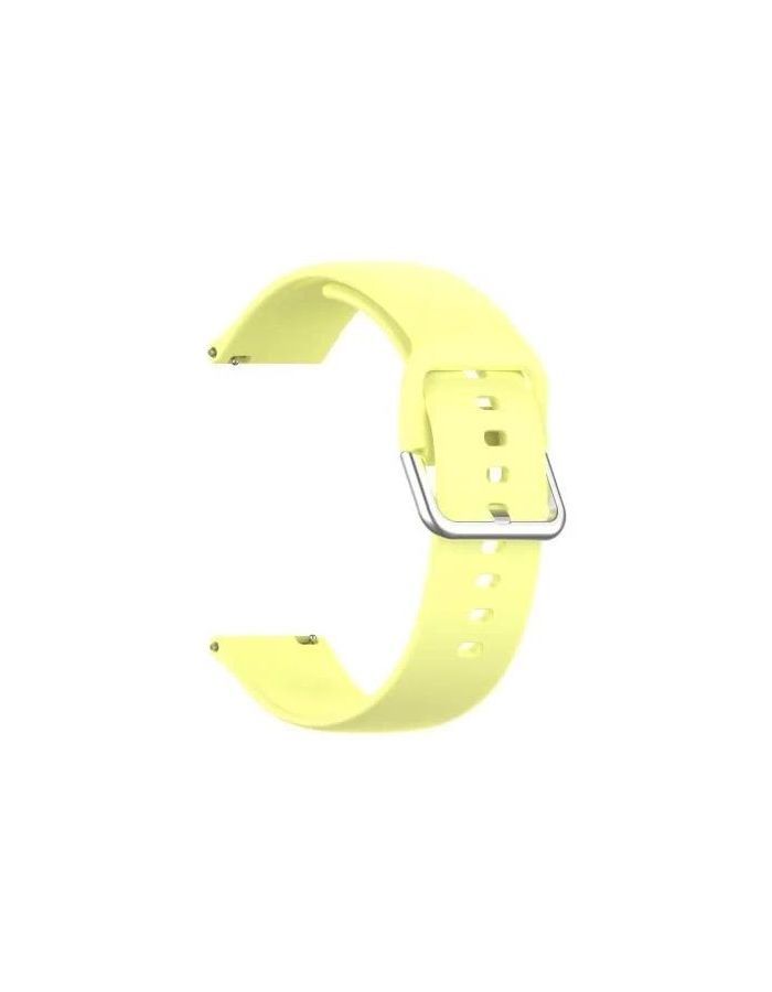 цена Ремешок Red Line для часов универсальный силиконовый, 20 mm, желтый УТ000025249