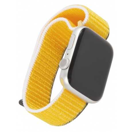 Ремешок нейлоновый MB mObility для Apple watch – 42-44 mm (S3/S4/S5 SE/S6), подсолнечник с бело-коричневым краем УТ000027923 - фото 4