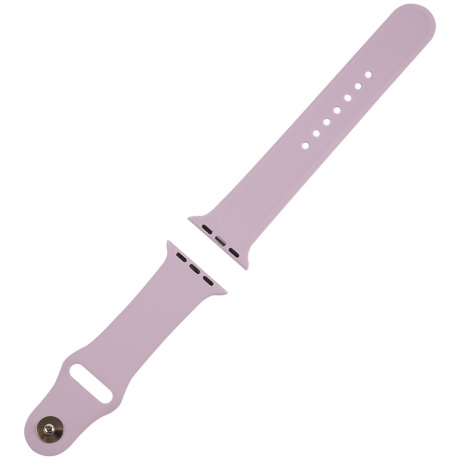 Ремешок силиконовый MB для Apple watch - 38-40 mm (S3/S4/S5 SE/S6), светло-фиолетовый УТ000027892 - фото 3