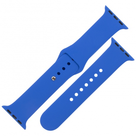 Ремешок силиконовый MB для Apple watch - 38-40 mm (S3/S4/S5 SE/S6), синий УТ000027898 - фото 2
