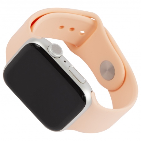 Ремешок силиконовый MB для Apple watch – 42-44 mm (S3/S4/S5 SE/S6), грейпфрут УТ000027907 - фото 2
