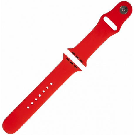 Ремешок Red Line силиконовый для Apple Watch – 38/40 mm (S3/S4/S5/SE/S6), красный УТ000027228 - фото 1