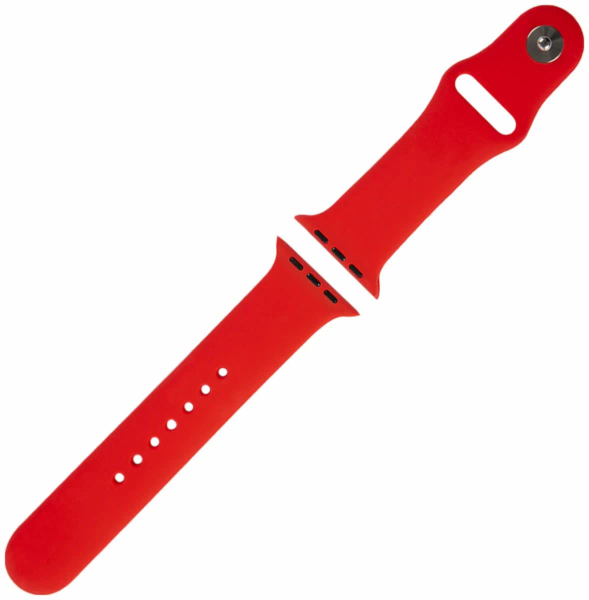 Ремешок Red Line силиконовый для Apple Watch – 38/40 mm (S3/S4/S5/SE/S6), красный УТ000027228 ремешок red line силиконовый двухцветный для apple watch 38 40 mm s3 s4 s5 se s6 черно красный ут000022899