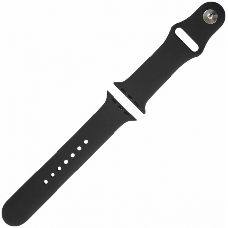 Ремешок Red Line силиконовый для Apple Watch – 38/40 mm (S3/S4/S5/SE/S6), черный УТ000027226 - фото 1