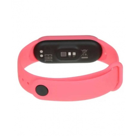 Ремешок Red Line силиконовый для фитнес-браслета Xiaomi Mi Band 5/ Mi Smart Band 6, розовый УТ000021350 - фото 3