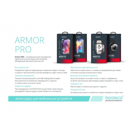 Защита экрана BoraSCO Armor Pro для Xiaomi Redmi Watch 2 Lite матовый - фото 2