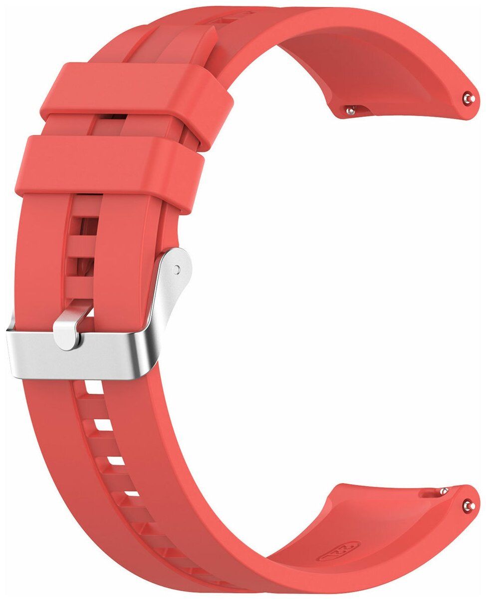 Ремешок Red Line для часов универсальный силиконовый рельефный, 22 mm, красный ремешок red line для часов универсальный силиконовый 22 mm оранжевый