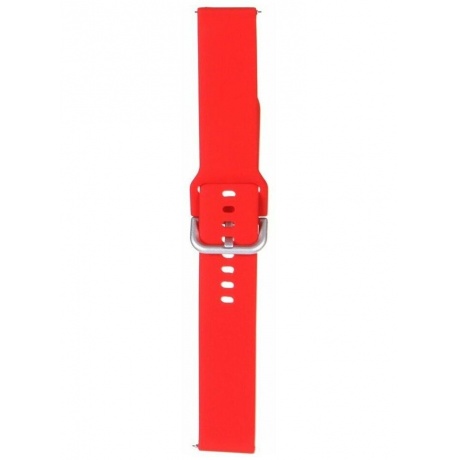 Ремешок Red Line для часов универсальный силиконовый, 20 mm, красный - фото 2