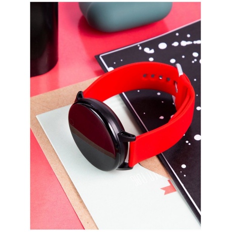 Ремешок Red Line для часов универсальный силиконовый, 20 mm, красный - фото 6