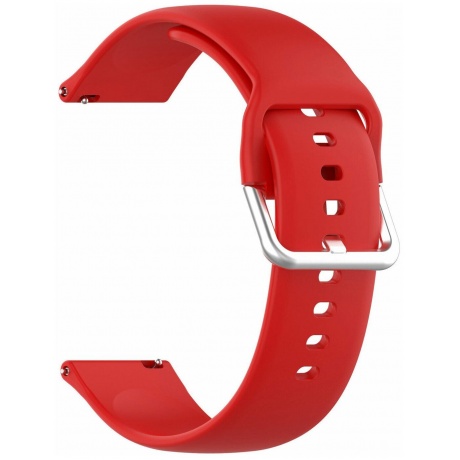 Ремешок Red Line для часов универсальный силиконовый, 22 mm, красный - фото 1