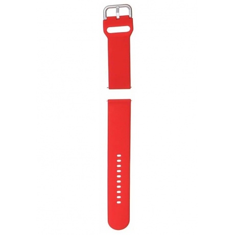 Ремешок Red Line для часов универсальный силиконовый, 22 mm, красный - фото 2