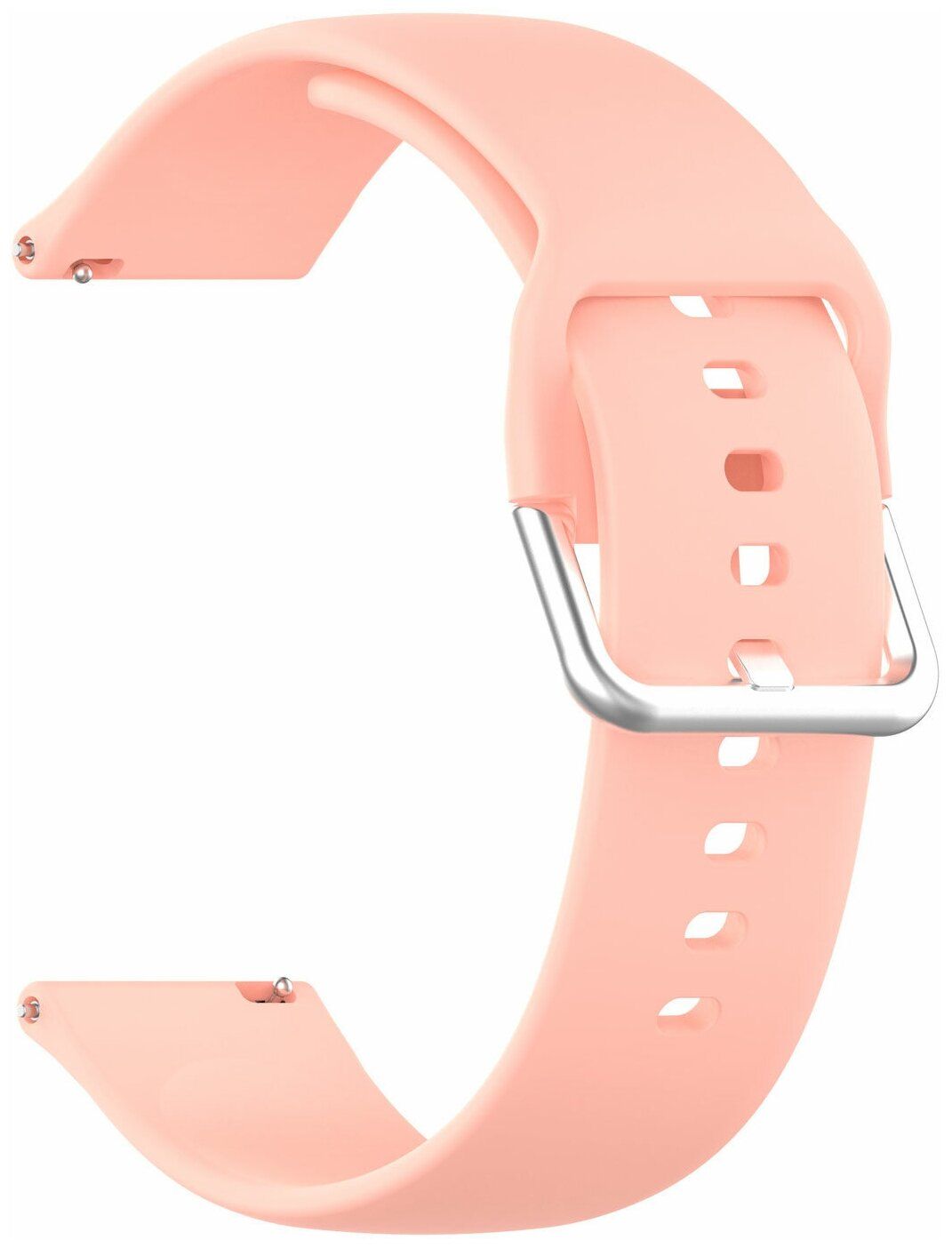 цена Ремешок Red Line для часов универсальный силиконовый, 22 mm, светло-розовый