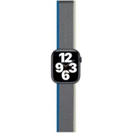 Ремешок нейлон Red Line для Apple watch - 38/40/41 mm, Blue/Grey