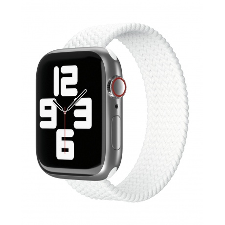 Ремешок нейлоновый плетёный VLP для Apple Watch 38/40/41, L/XL, 2шт, белый - фото 1