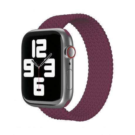 Ремешок нейлоновый плетёный VLP для Apple Watch 38/40/41, L/XL, 2шт, марсала - фото 1
