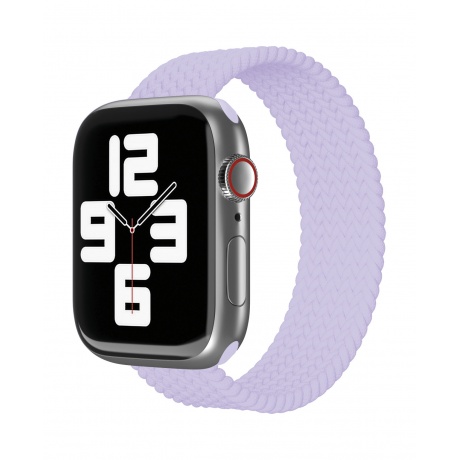 Ремешок нейлоновый плетёный VLP для Apple Watch 38/40/41, L/XL, 2шт, фиолетовый - фото 1
