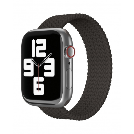 Ремешок нейлоновый плетёный VLP для Apple Watch 38/40/41, L/XL, 2шт, чёрный - фото 1