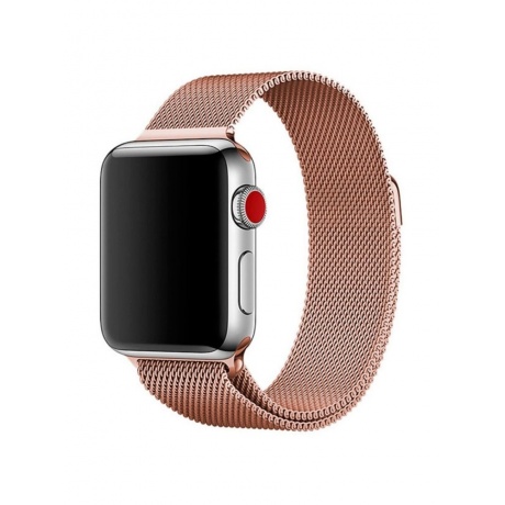 Ремешок миланская петля Red Line для Apple watch – 42/44/45/49 mm, (S3/S4/S5 SE/S6/S7/S8/Ultra) Rose - фото 1